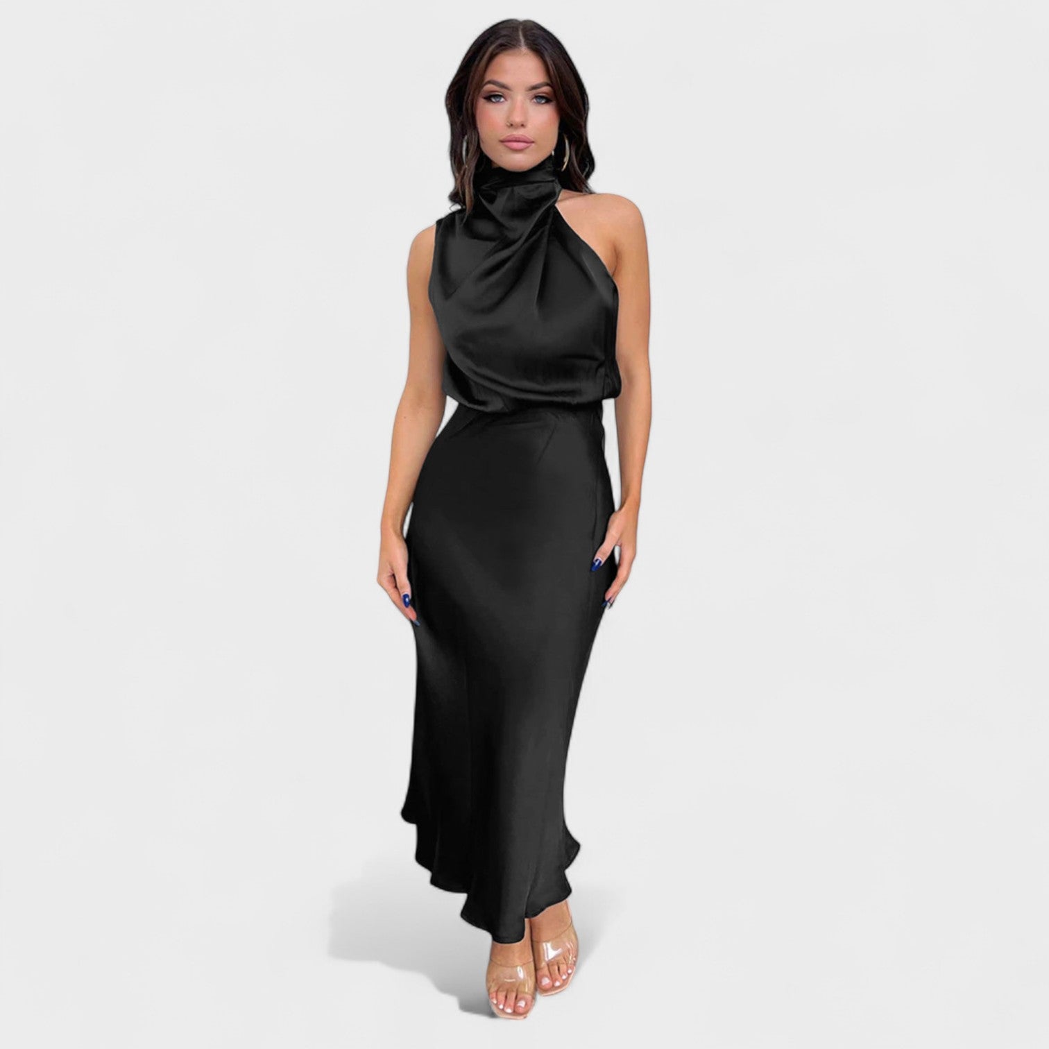 Alba - Rochie Satin Elegance