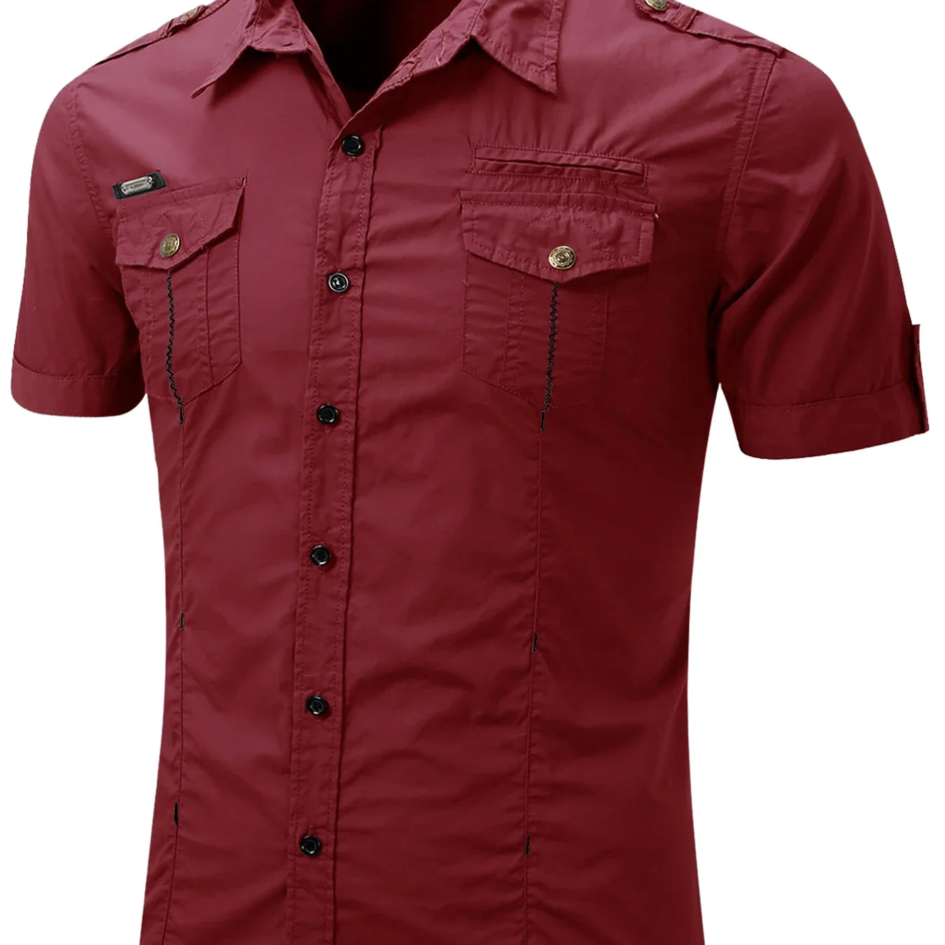 Cămașă cu mânecă scurtă din bumbac Cargo