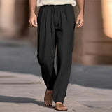 Pantaloni casual din in