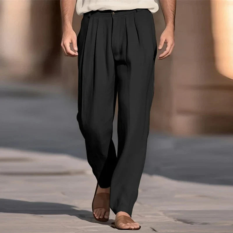 Pantaloni casual din in