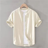 Cămașă de vară din bumbac și in