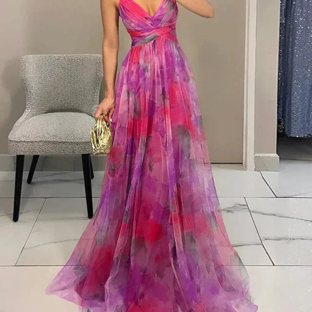 Madeline | Rochie Lungă Florală pentru o Eleganță Fără Efort