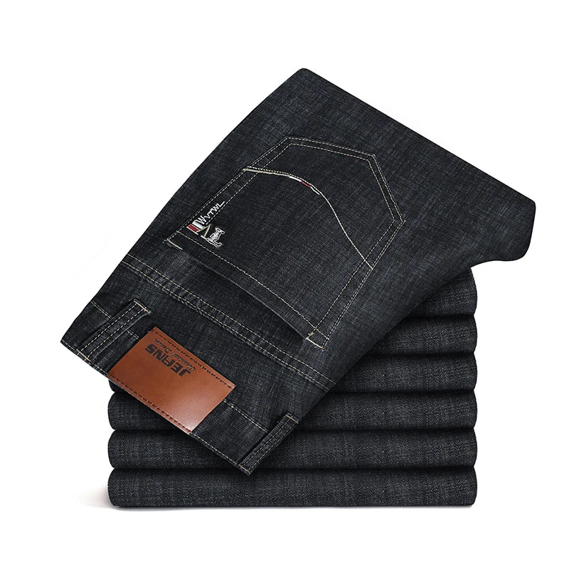 Pantaloni din denim casual drepți