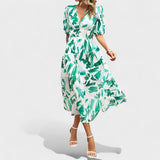 Clara – Rochie Midi Floral Elegantă