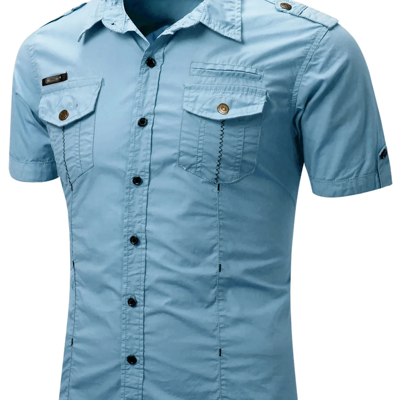 Cămașă cu mânecă scurtă din bumbac Cargo