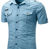 Cămașă cu mânecă scurtă din bumbac Cargo