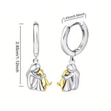 Cercei Îmbrățișare de Câine (Închidere Rotundă)