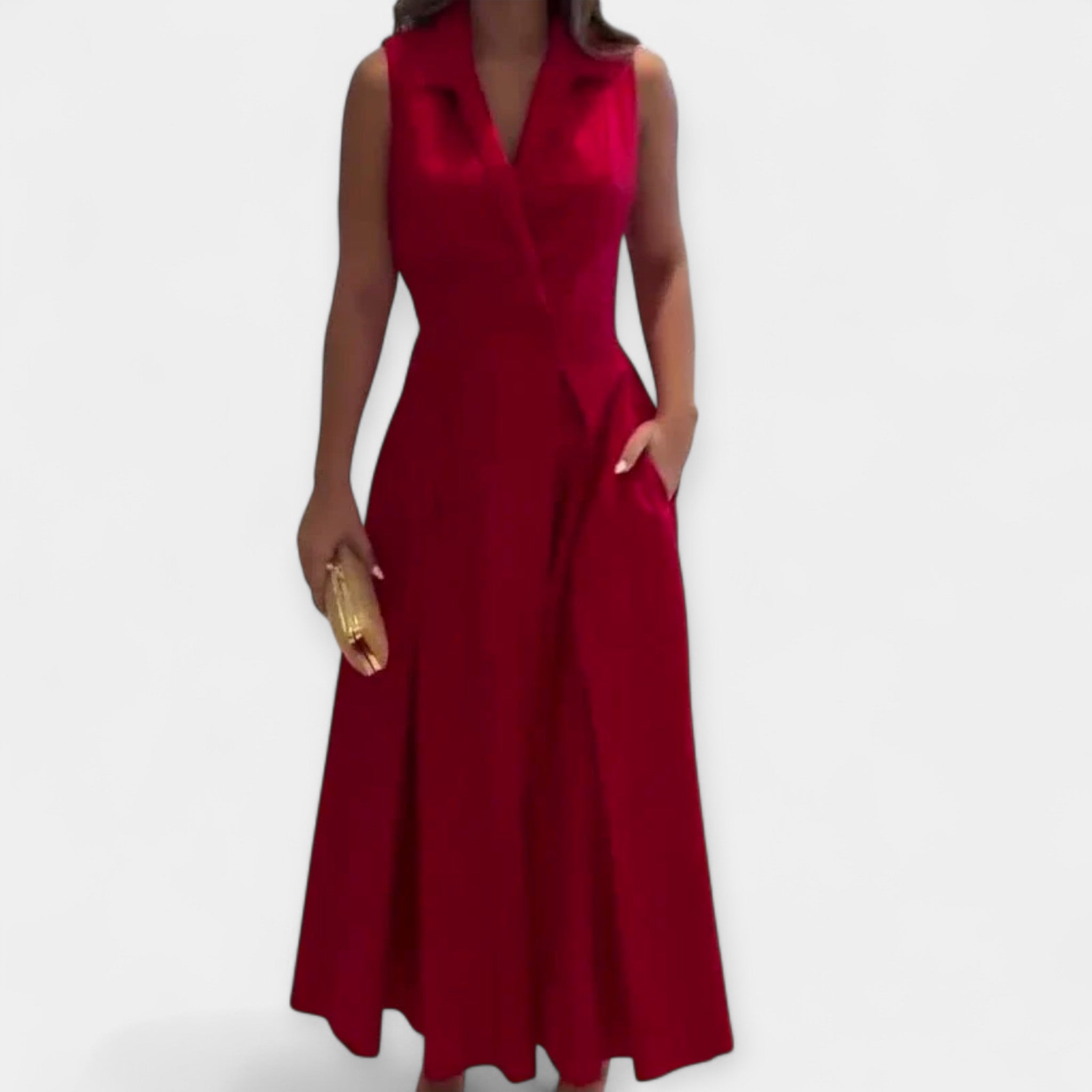 Rochie Midi cu Guler