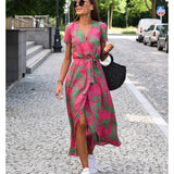 Amelie – Rochie Midi Florală Ajustabilă și Confortabilă