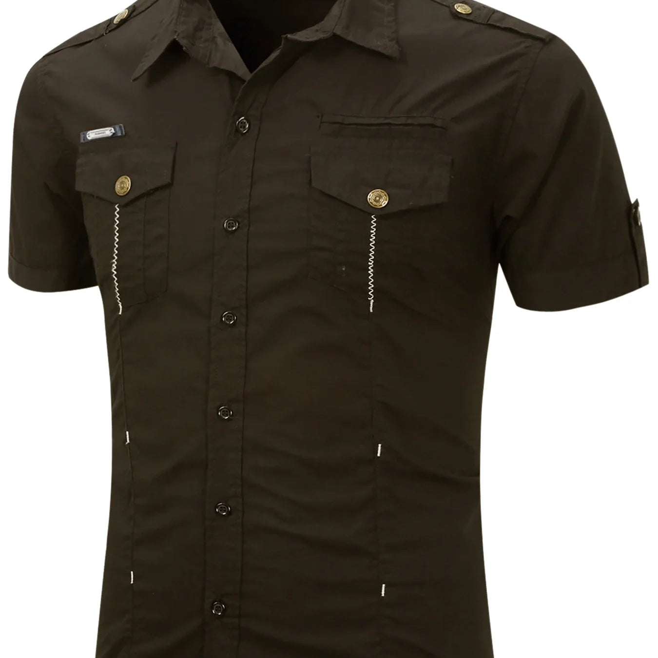 Cămașă cu mânecă scurtă din bumbac Cargo