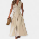 Rochie Midi cu Guler