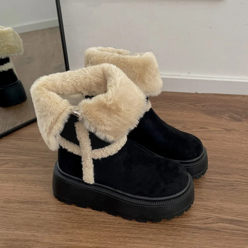 Danna | Botine cu platformă de iarnă cu design modern și confortabil