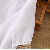 Kissina | Bluză din bumbac și in brodată