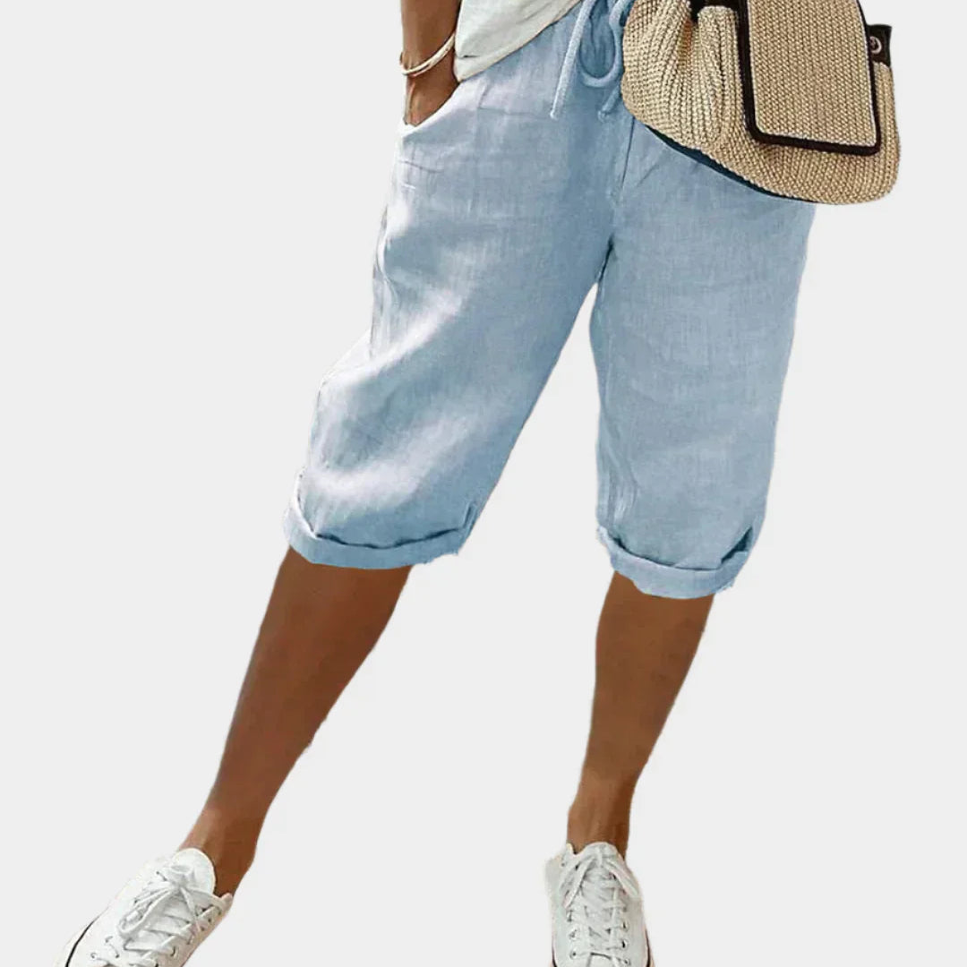 Pantaloni Eleganți din In pentru Femei