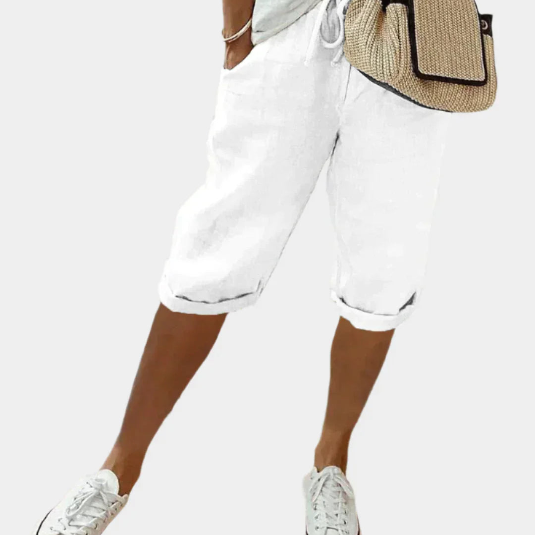 Pantaloni Eleganți din In pentru Femei