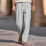 Pantaloni casual din in
