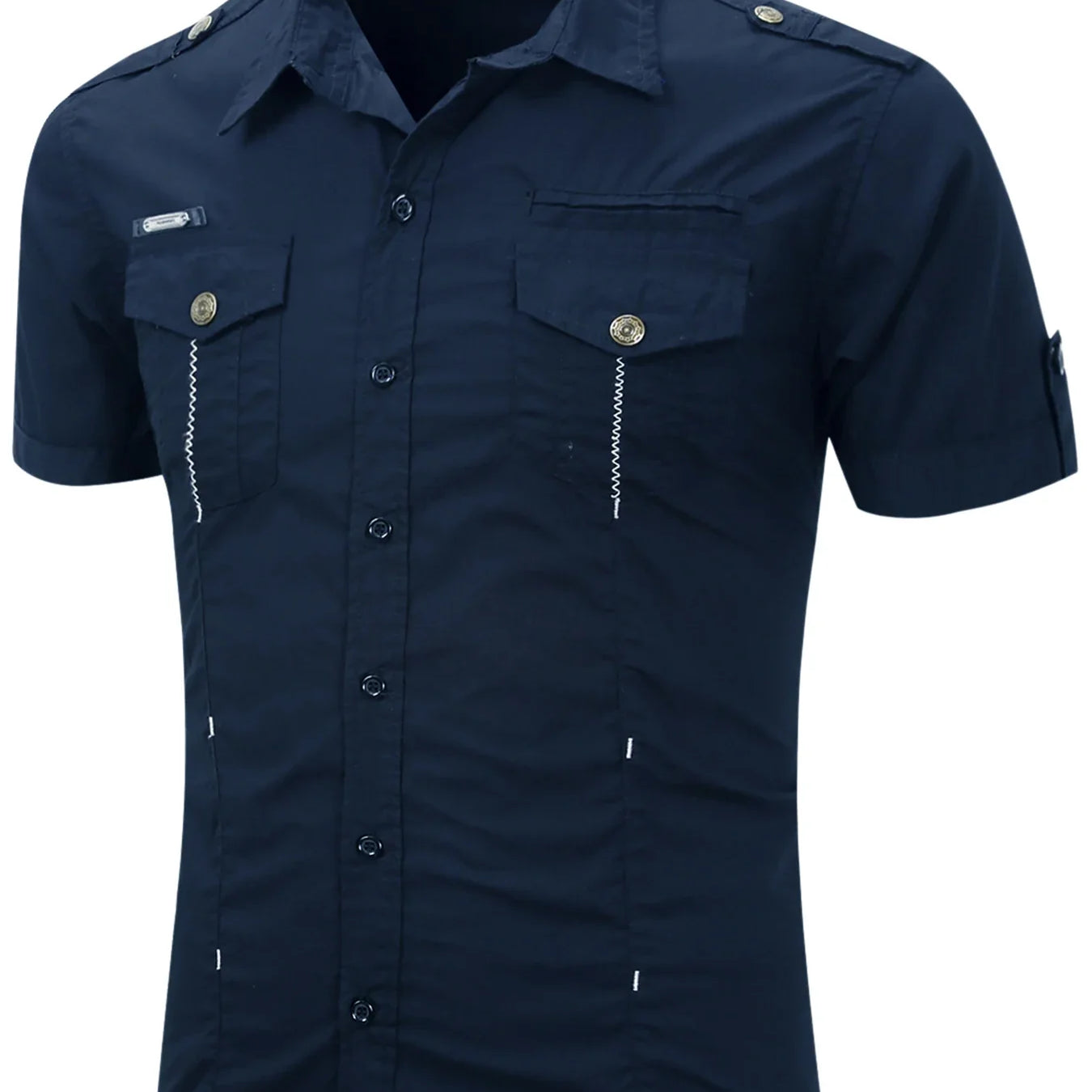 Cămașă cu mânecă scurtă din bumbac Cargo