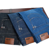 Pantaloni din denim casual drepți
