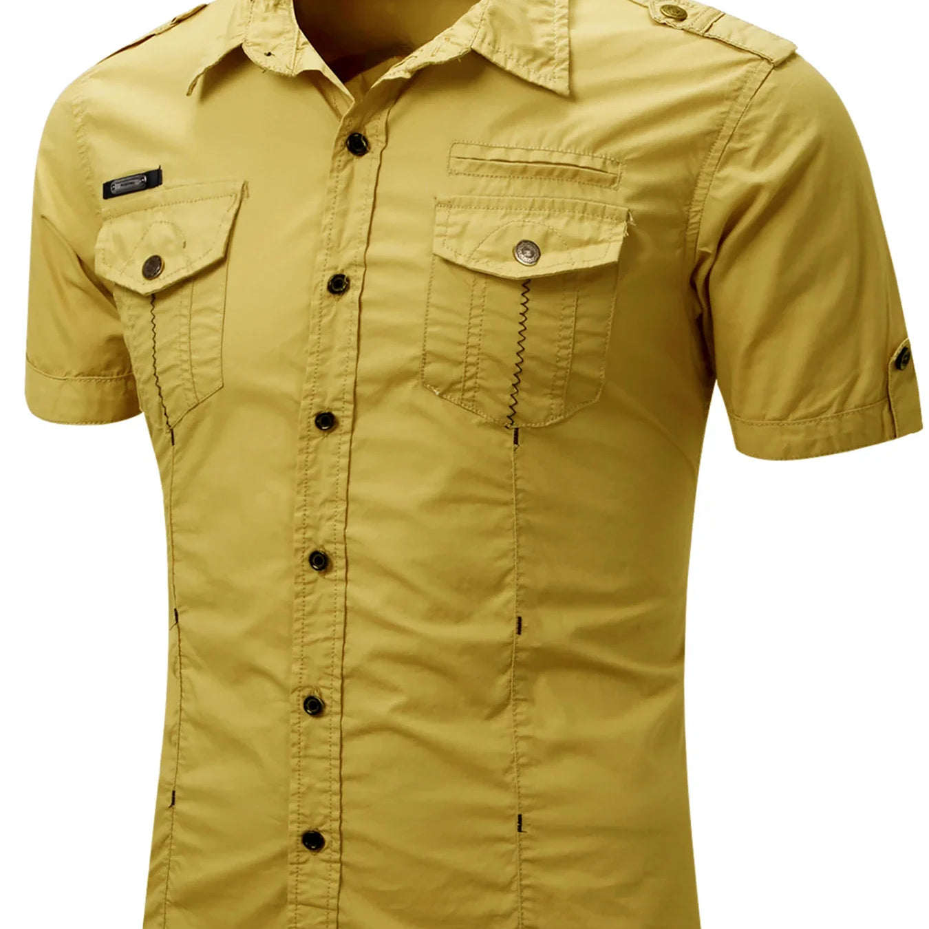 Cămașă cu mânecă scurtă din bumbac Cargo