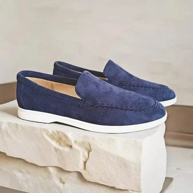 Mocasini din suede premium