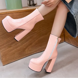 Carina – Botine cu platformă super înaltă, cu farmec și încredere