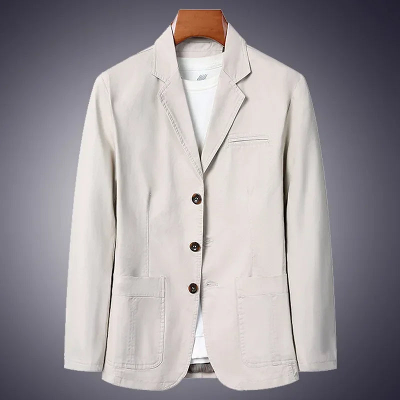 Blazer elegant din bumbac