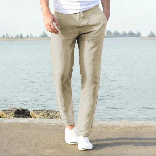 Pantaloni casual din in