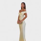 Bárbara | Rochie Maxi din Satin fără spate