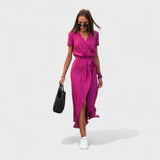 Rochie Lirio Roz - Stil Boho Chic