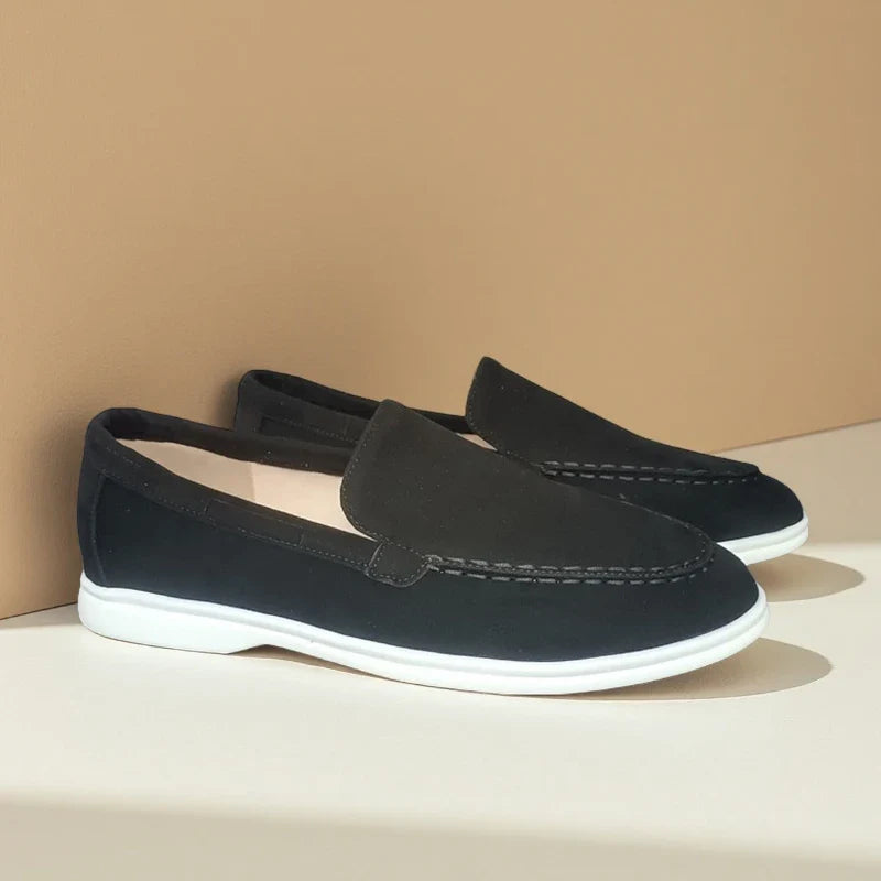 Mocasini din suede premium