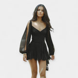 Rochie Romantică cu Mâneci Scurte pentru Orice Ocazie