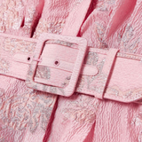 Beatrice™ | Rochie roz cu mâneci balon