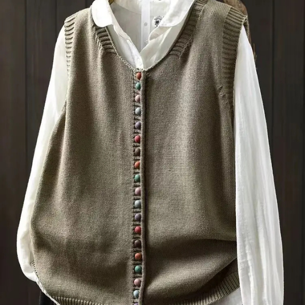 Rosalie | Vestă Tricotată