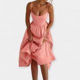 Rochie Mini cu Decolteu Rotund și Bretele