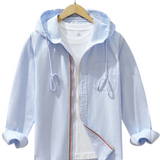 Geacă cu glugă din in