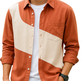 Cămașă bicoloră din bumbac