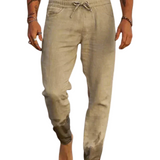 Pantaloni de plajă din in