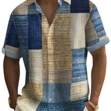 Cămașă elegantă în patchwork