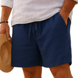 Pantaloni scurți eleganți din in