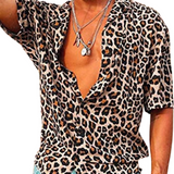 Cămașă cu imprimeu leopard