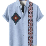 Cămașă vintage cu mâneci scurte