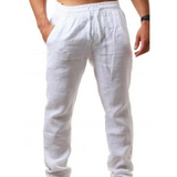 Pantaloni din in respirabili