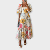 Rochie cu Mâneci Puff Eleganță Înfloritoare