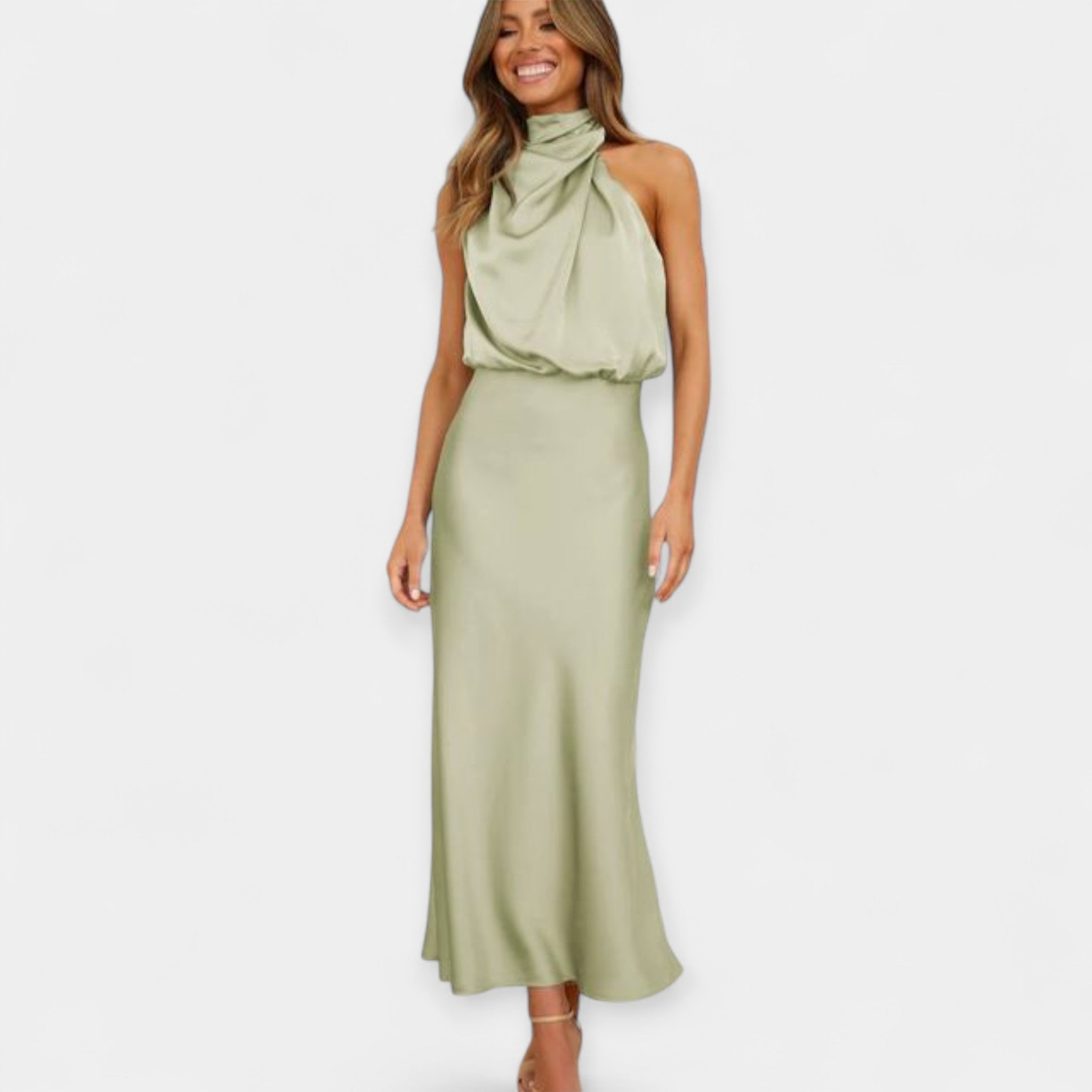 Rochie Maxi cu Design Off-Shoulder