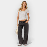 Jeans cu Talie Mică