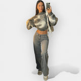 Jeans cu Talie Mică