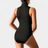 Body fără mâneci cu guler înalt