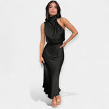 Rochie Maxi cu Design Off-Shoulder