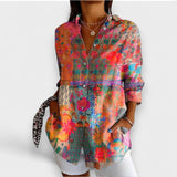 Rafaela™ | Camasa cu Model Romantic și Butonare Clasică