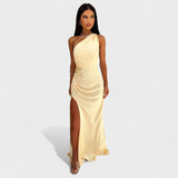 Aurelia - Rochie lungă din satin